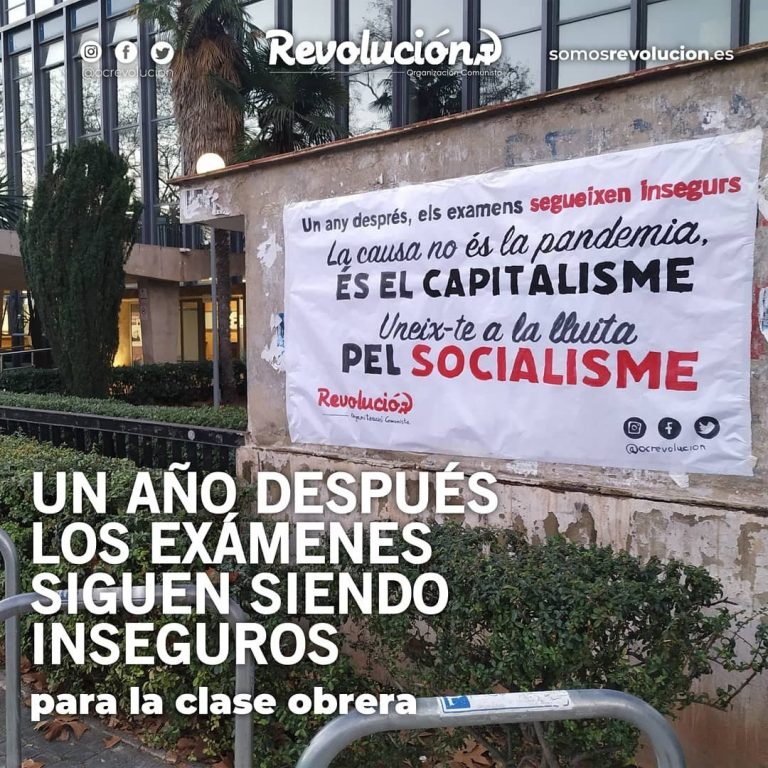 Un año después, los exámenes siguen siendo inseguros para la clase obrera