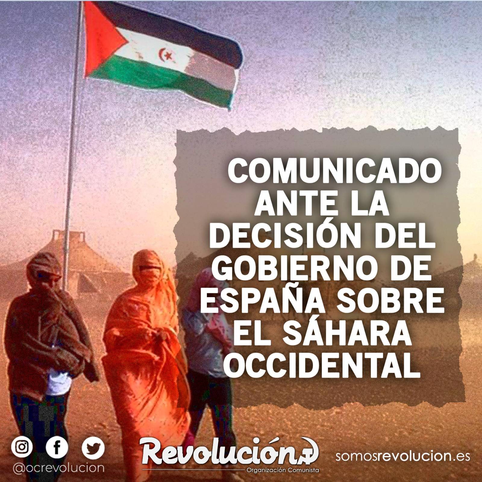 comunicadoConflictoSaharaMarruecosEspana