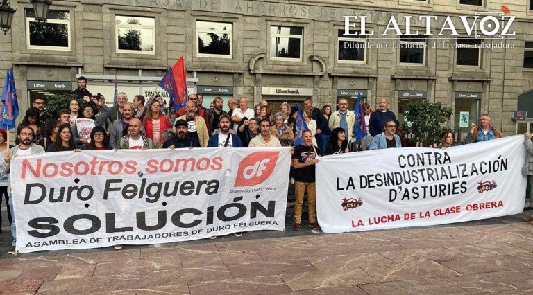 La plantilla de Duro Felguera sale a la calle contra el ERE a 208 trabajadores