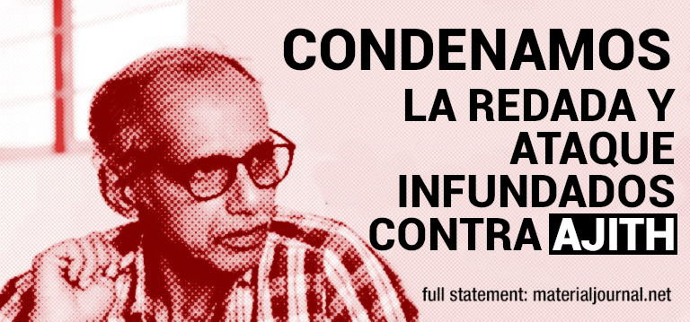 Condenamos la redada y ataque infundados contra K. Murali