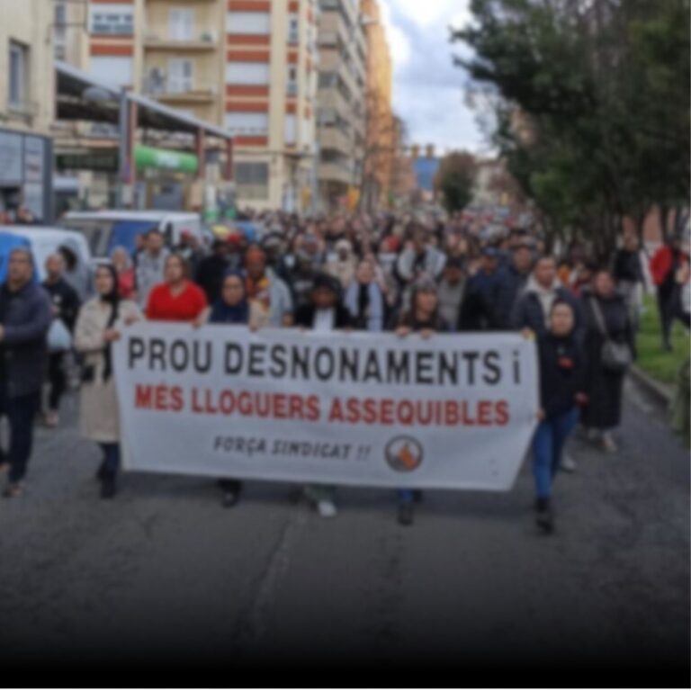 Crónica de la manifestación contra la represión al movimiento por la Vivienda de Salt