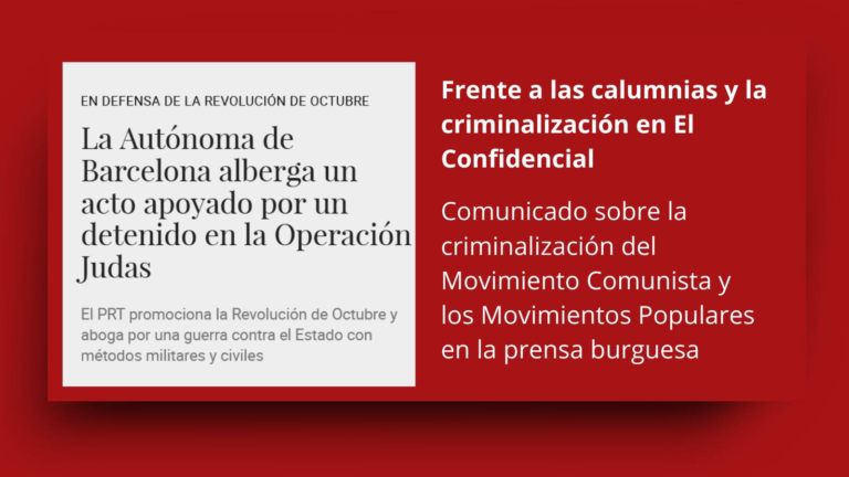 Enfront de les calúmnies i la criminalització a El Confidencial